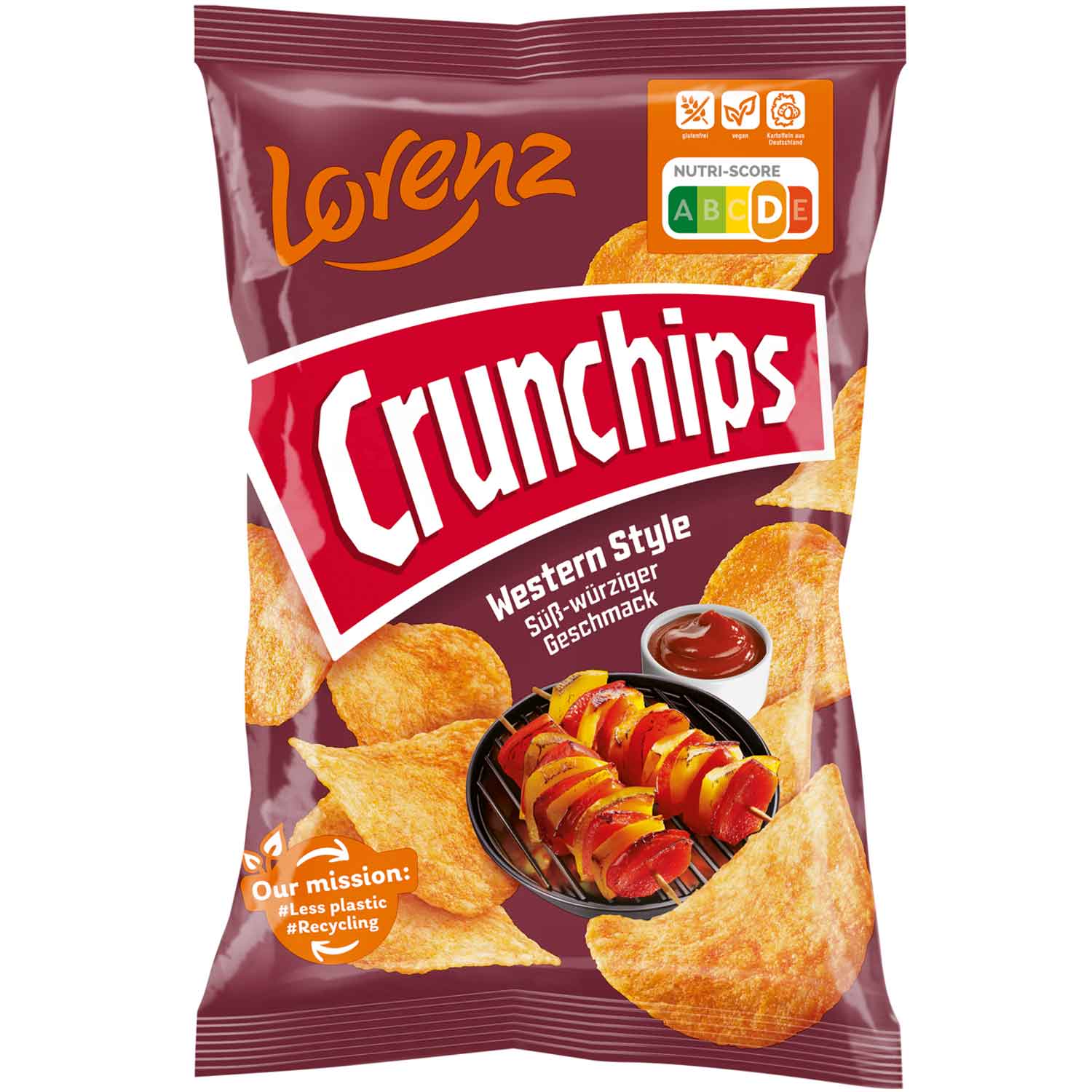 Crunchips Western Style Chips 150g Pack