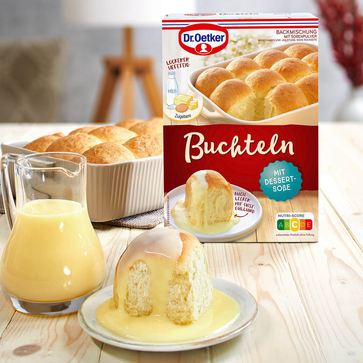 Dr Oetker Backmischung Buchteln Beige 175g – Rückansicht