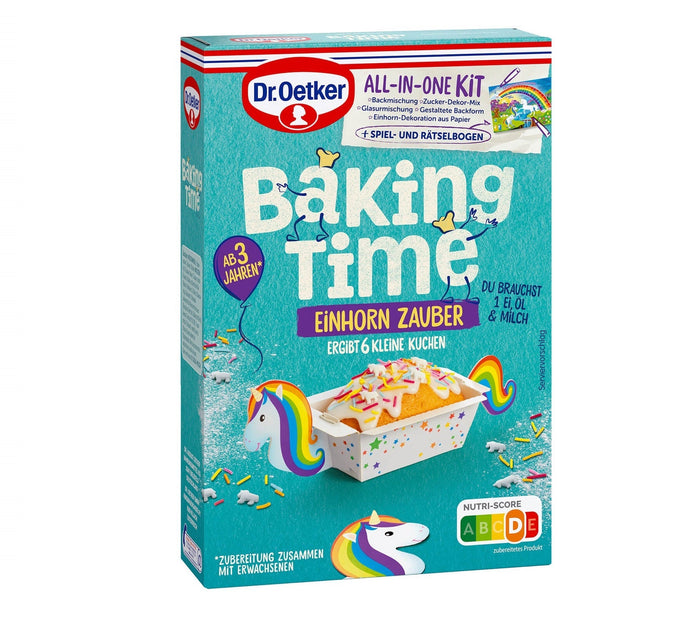 Dr Oetker Backmischung Einhorn Zauber 175g mit Vanillegeschmack – Produktansicht