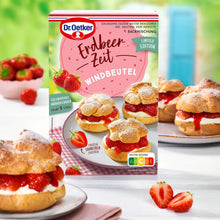 Dr Oetker Backmischung Erdbeer Zeit Windbeutel 175g – Verpackung