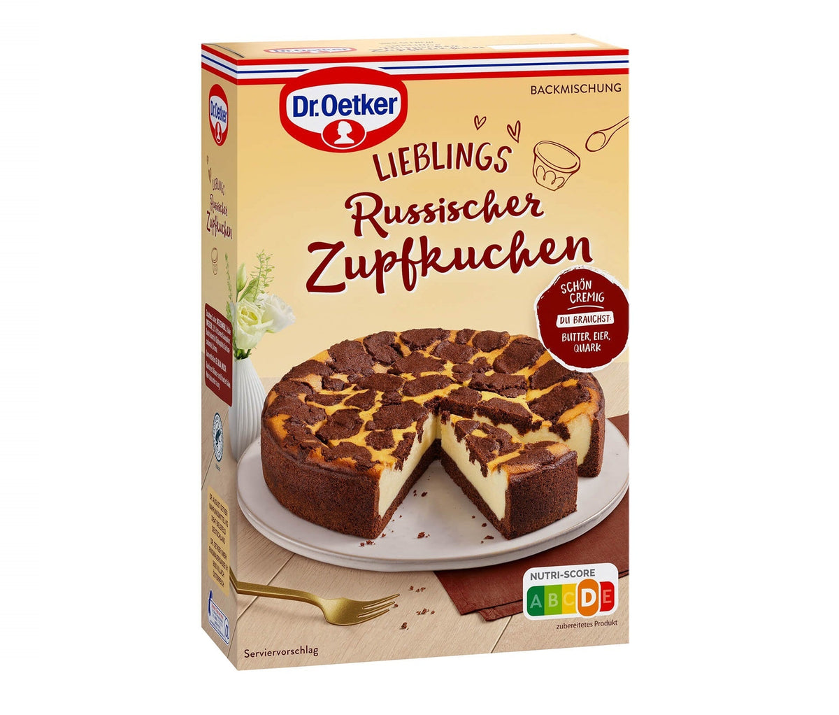 Dr Oetker Backmischung Russischer Zupfkuchen 670g – Produktansicht