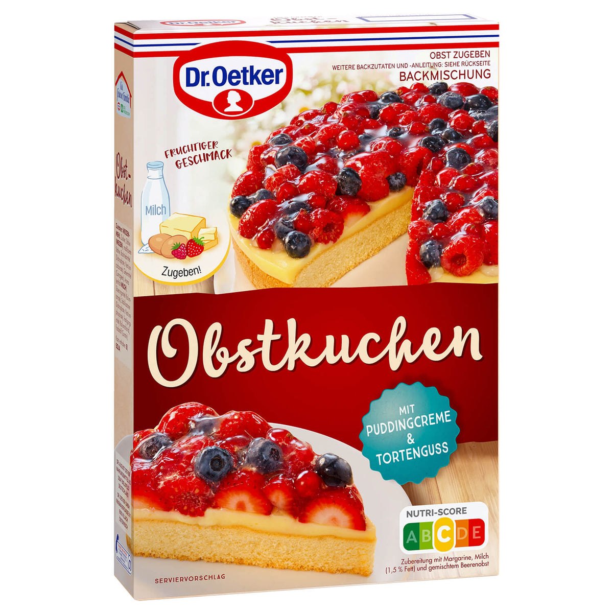 Dr Oetker Obstkuchen Backmischung Beige 175g – Produktansicht