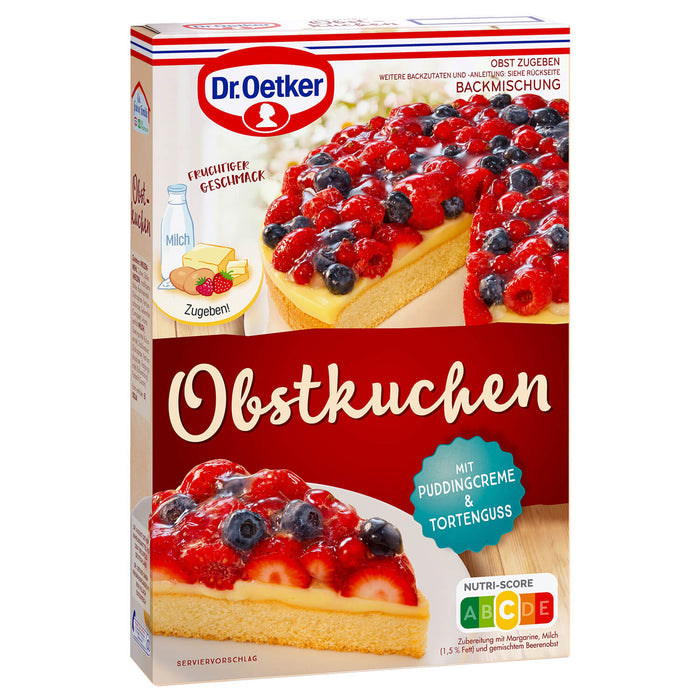 Dr Oetker Obstkuchen Backmischung Beige 175g – Produktansicht