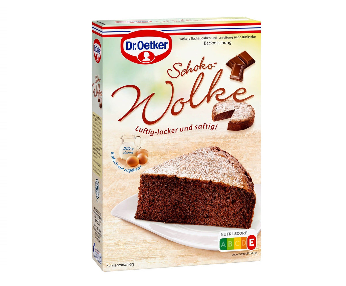 Dr Oetker Schoko Wolke Backmischung 175g für luftigen Schokoladenkuchen