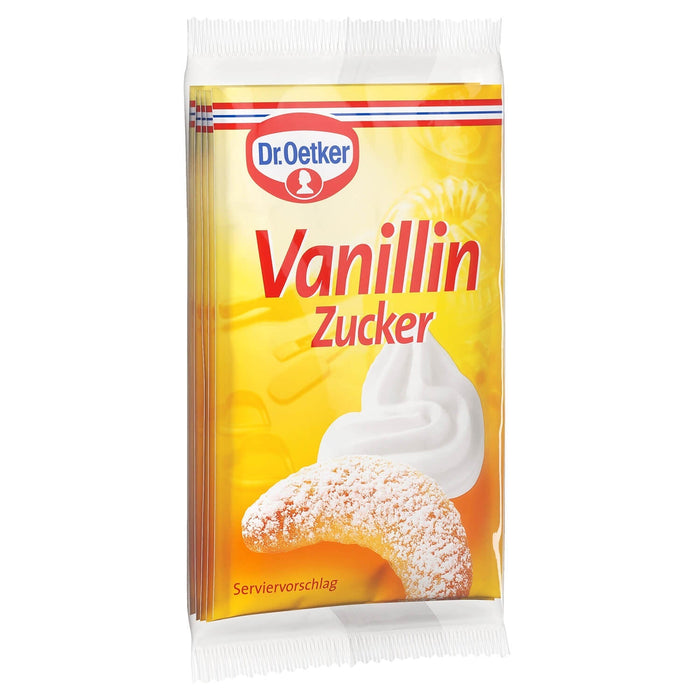 Dr Oetker Vanillin Zucker 5er Pack mit 5 x 8 g Päckchen – Produktansicht