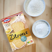 Dr Oetker Zitronen Kuchen Backmischung 150g Packung – Detailansicht