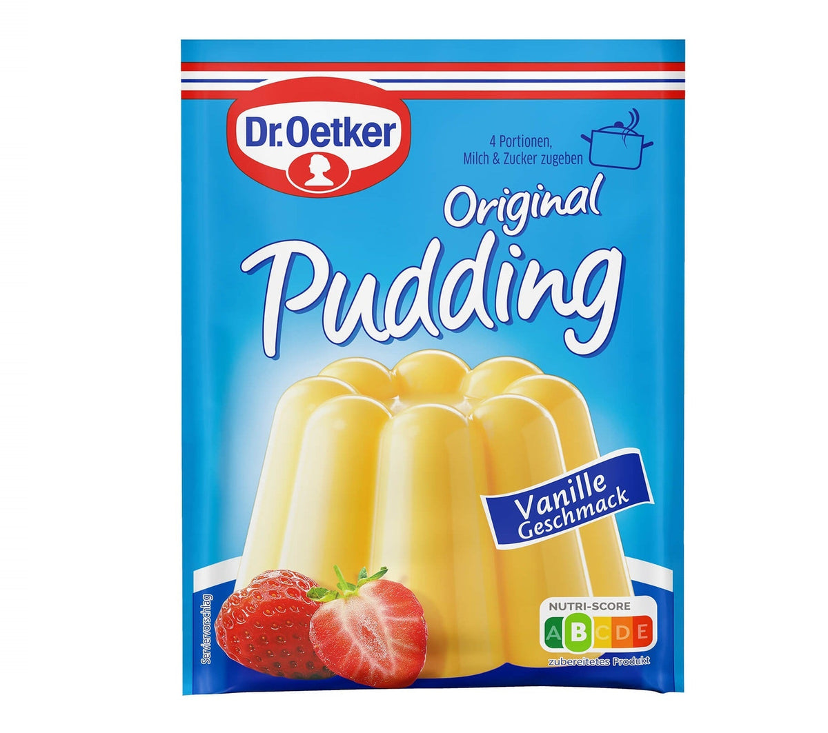Dr Oetker Dr. Oetker Original Vanille Geschmack Pudding 3er Pack 500 ml Zubereitung – Produktansicht