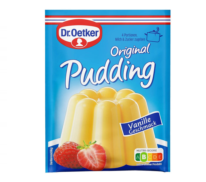 Dr Oetker Dr. Oetker Original Vanille Geschmack Pudding 3er Pack 500 ml Zubereitung – Produktansicht
