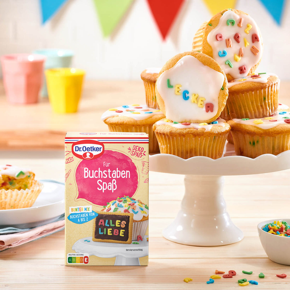Dr Oetker Für Buchstaben Spass Bunter Mix Kuchendekoration 175g – Detailansicht