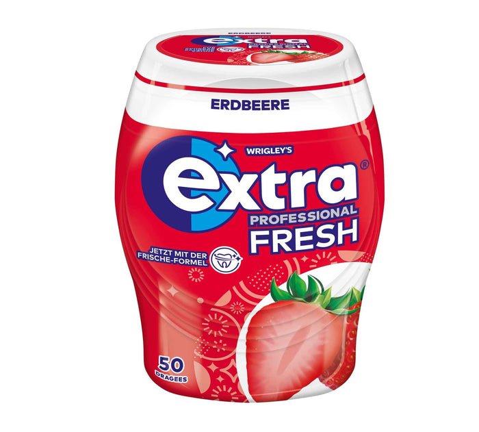 Wrigleys Extra Professional Fresh Erdbeere zuckerfreie Kaugummi 50 Stück 70g
