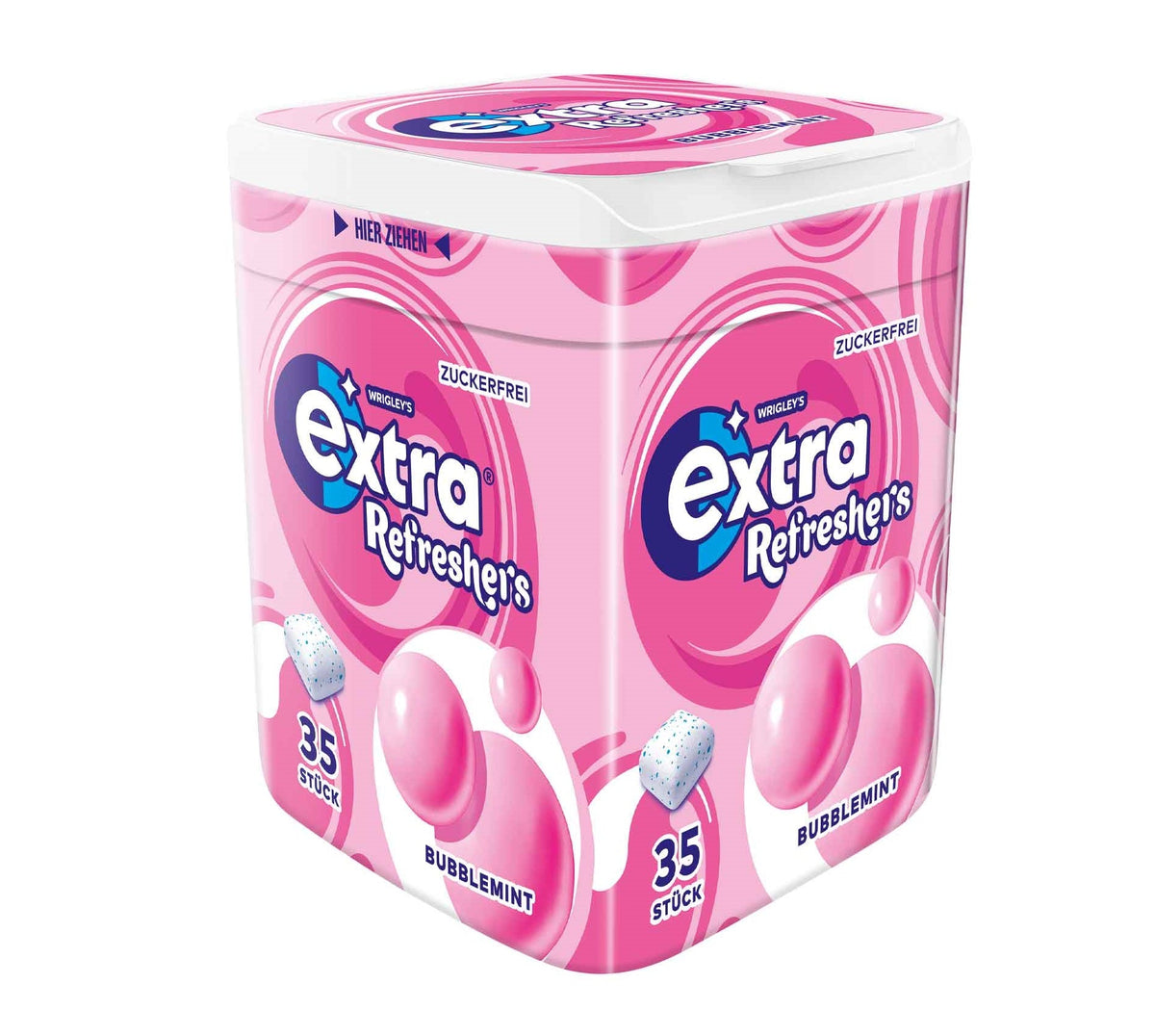 Wrigleys Extra Refreshers Bubblemint zuckerfreie Kaugummi 78g Packung