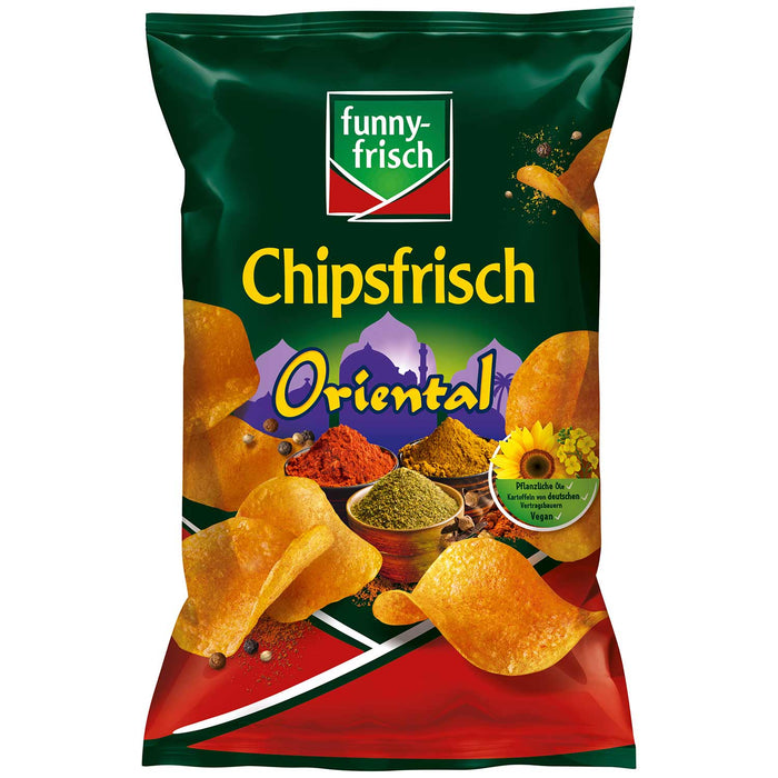 Funny-Frisch Chipsfrisch Oriental 150g knusprige Kartoffelchips mit orientalischem Geschmack