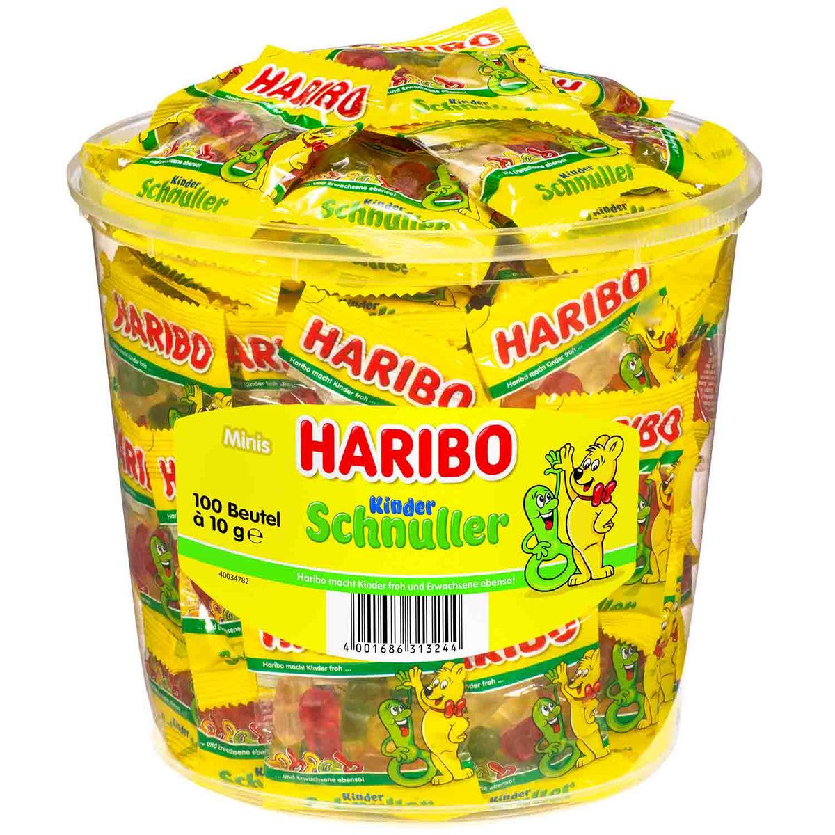 Haribo Kinder Schnuller Minis Fruchtgummi 100 Beutel à 10g
