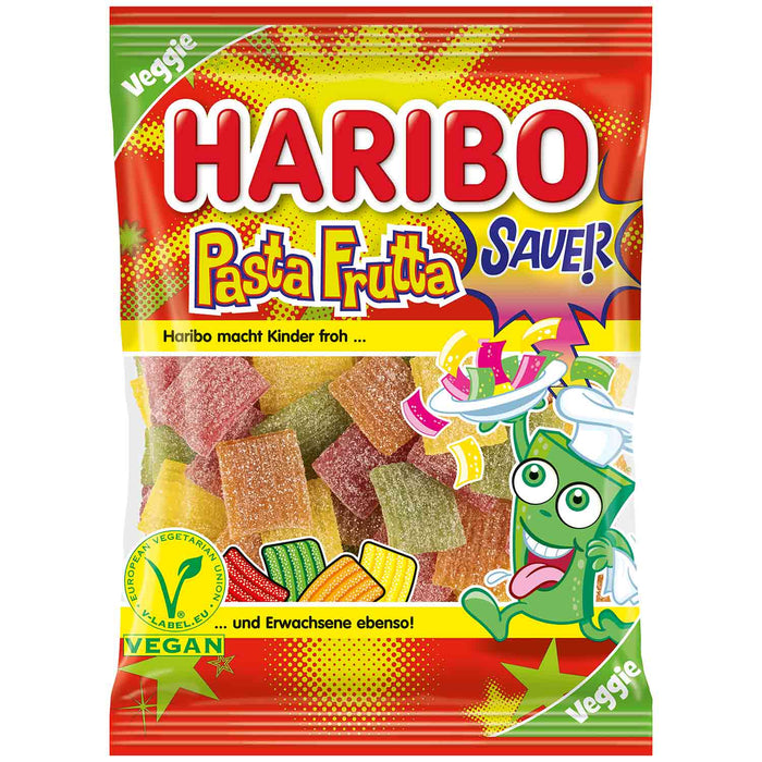 Haribo Pasta Frutta sauer vegane Fruchtgummibänder 160g