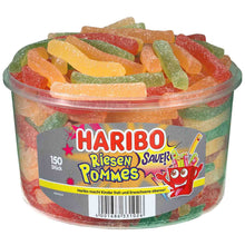 Haribo Riesen Pommes sauer Fruchtgummi Weiss 1200g Sack – Produktansicht