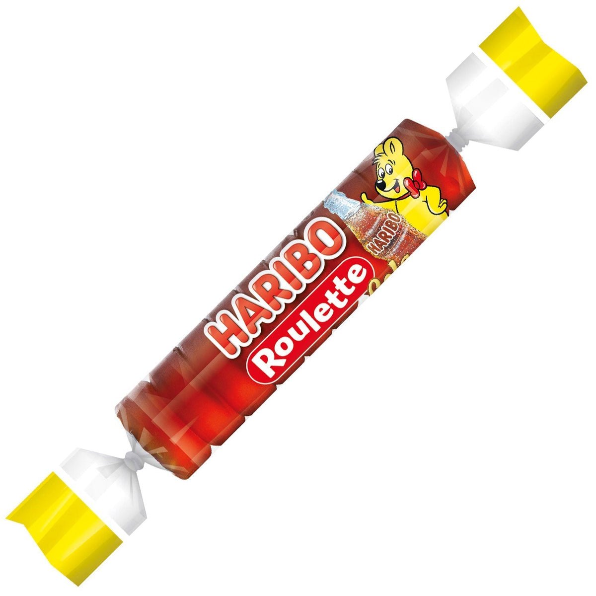 Haribo Roulette Cola Fruchtgummi 50 Rollen à 25g – Detailansicht
