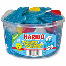 Haribo Super Schlumpf vegetarisch Fruchtgummi 30er 1440g Packung – Produktansicht