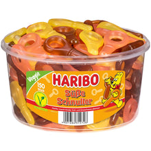 Haribo Süsse Schnuller vegetarisch 150 Stück Fruchtgummi Dose 1350g – Produktansicht