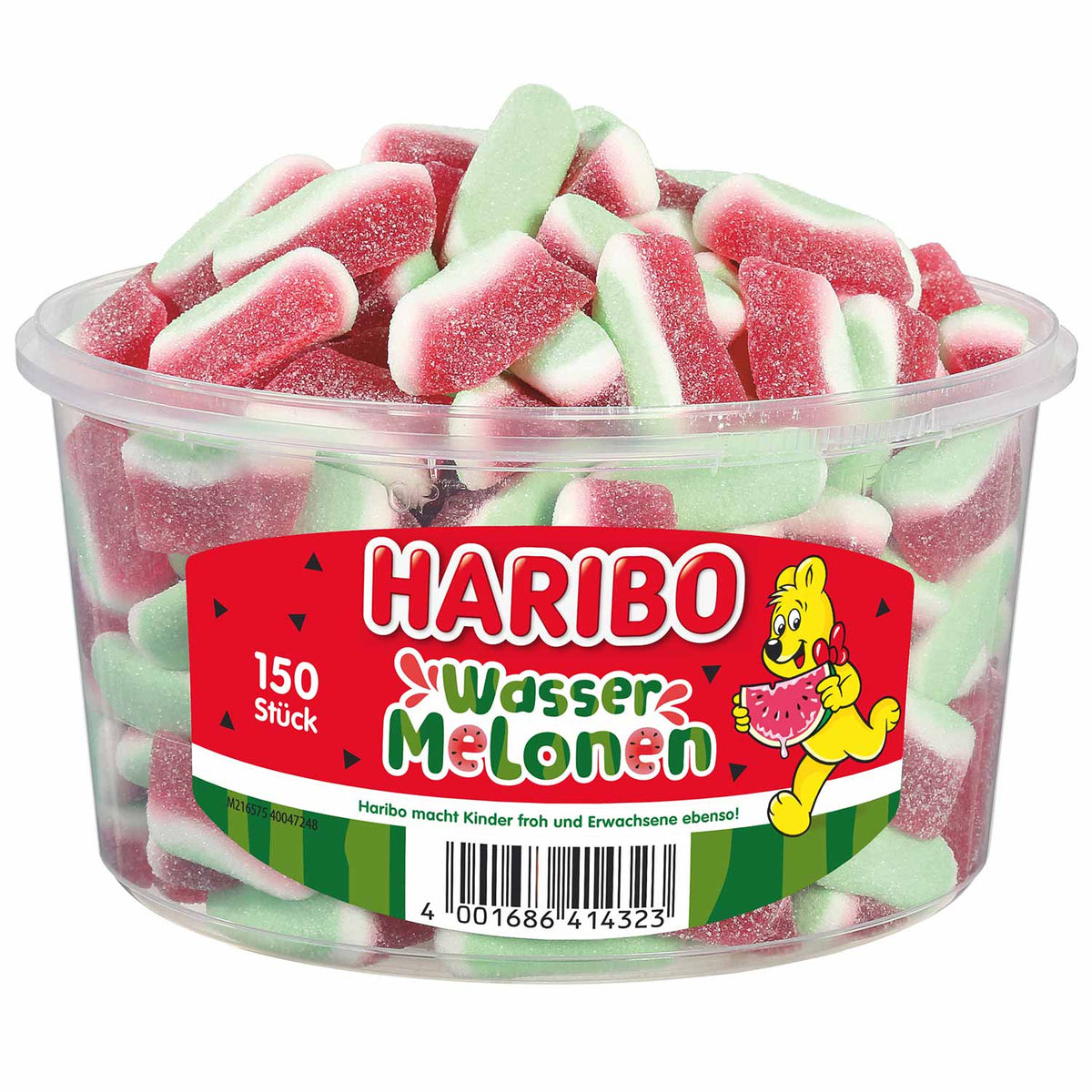 Haribo Fruchtgummi Wassermelonen 150 Stück 1050g Beutel – Produktansicht