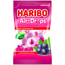 Haribo Air-Drops Fresh Cassis Kaubonbon schwarz 100g – Produktansicht
