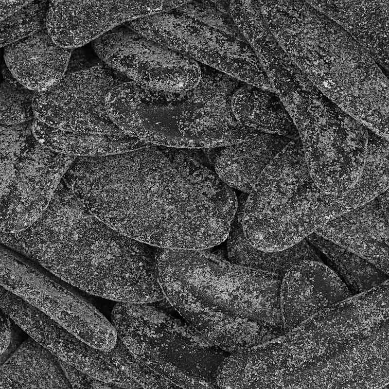 Haribo Salz Lakritz Gurken gezuckert 150 Stück 1350g – Detailansicht