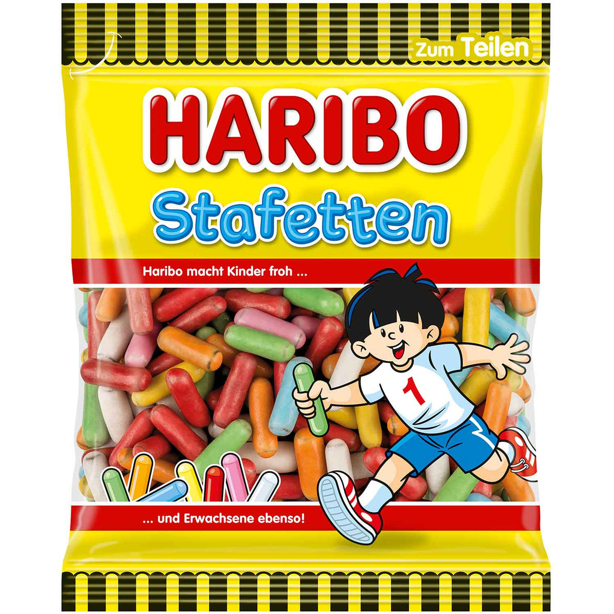 Haribo Stafetten Lakritz Dragees Orange 160g Beutel