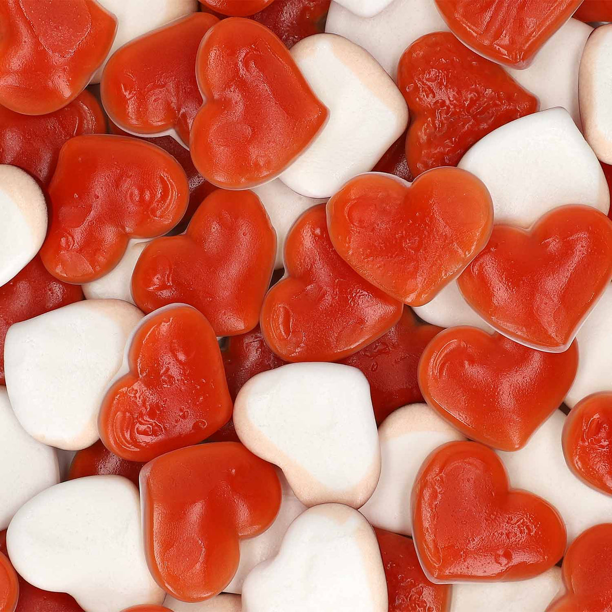 Haribo Liebesherzen Fruchtgummi Herzform Schaumzucker 1200g – Detailansicht
