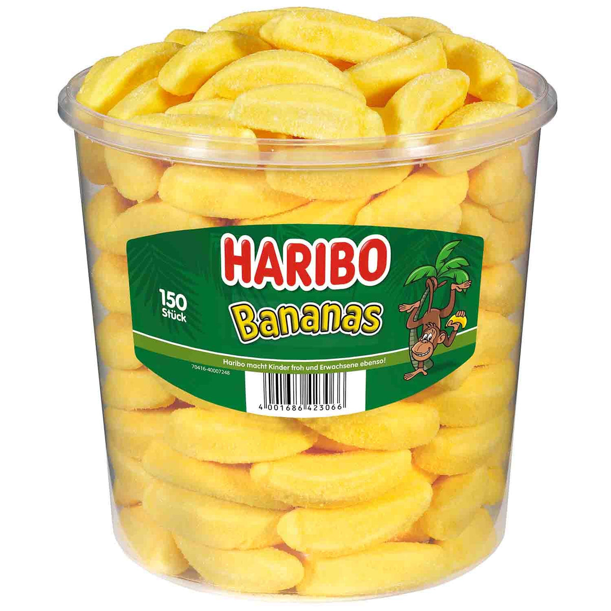 Haribo Bananas 150er Schaumzucker 1050g Banane Geschmack – Produktansicht