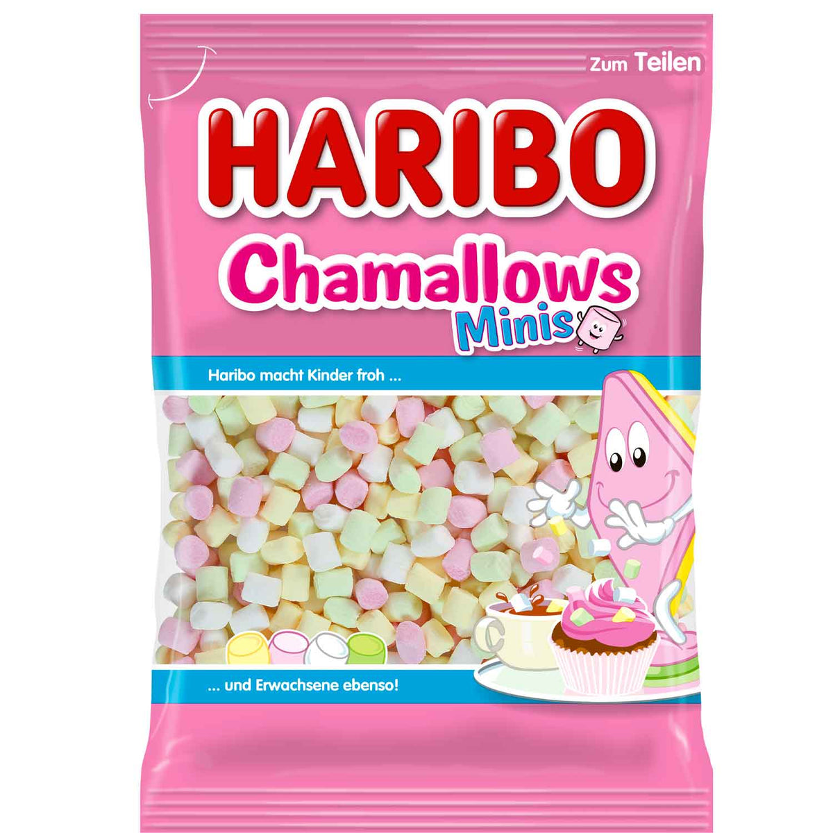 Haribo Chamallows Minis Vanille Schaumzucker 200g Packung – Produktansicht