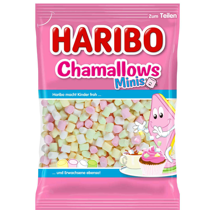 Haribo Chamallows Minis Vanille Schaumzucker 200g Packung – Produktansicht