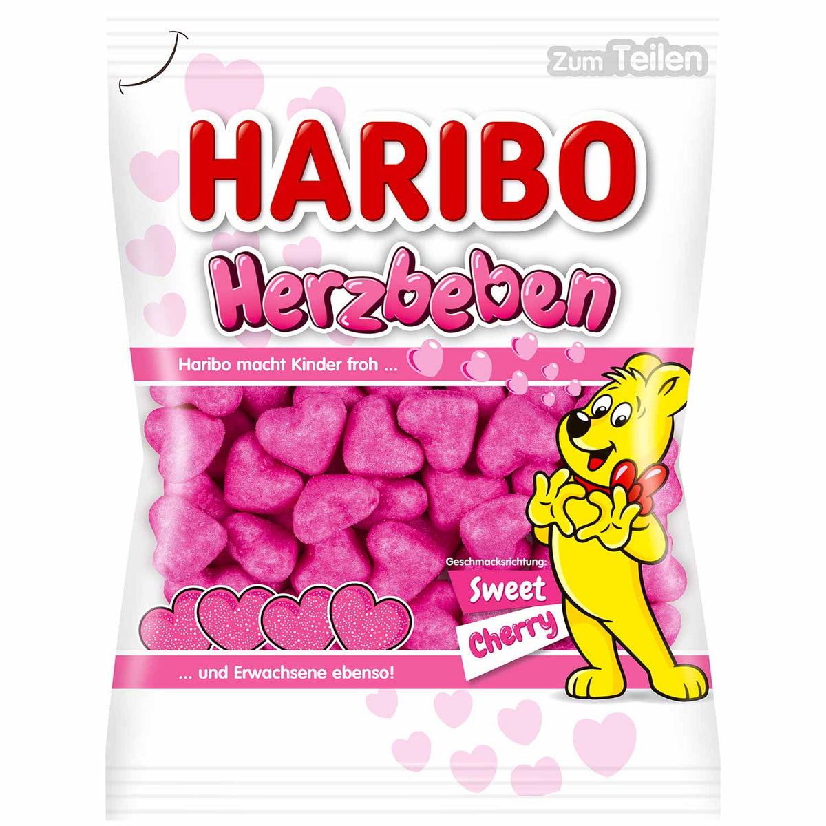 Haribo Herzbeben Schaumzucker Erdbeer 160g Fruchtige Herzen
