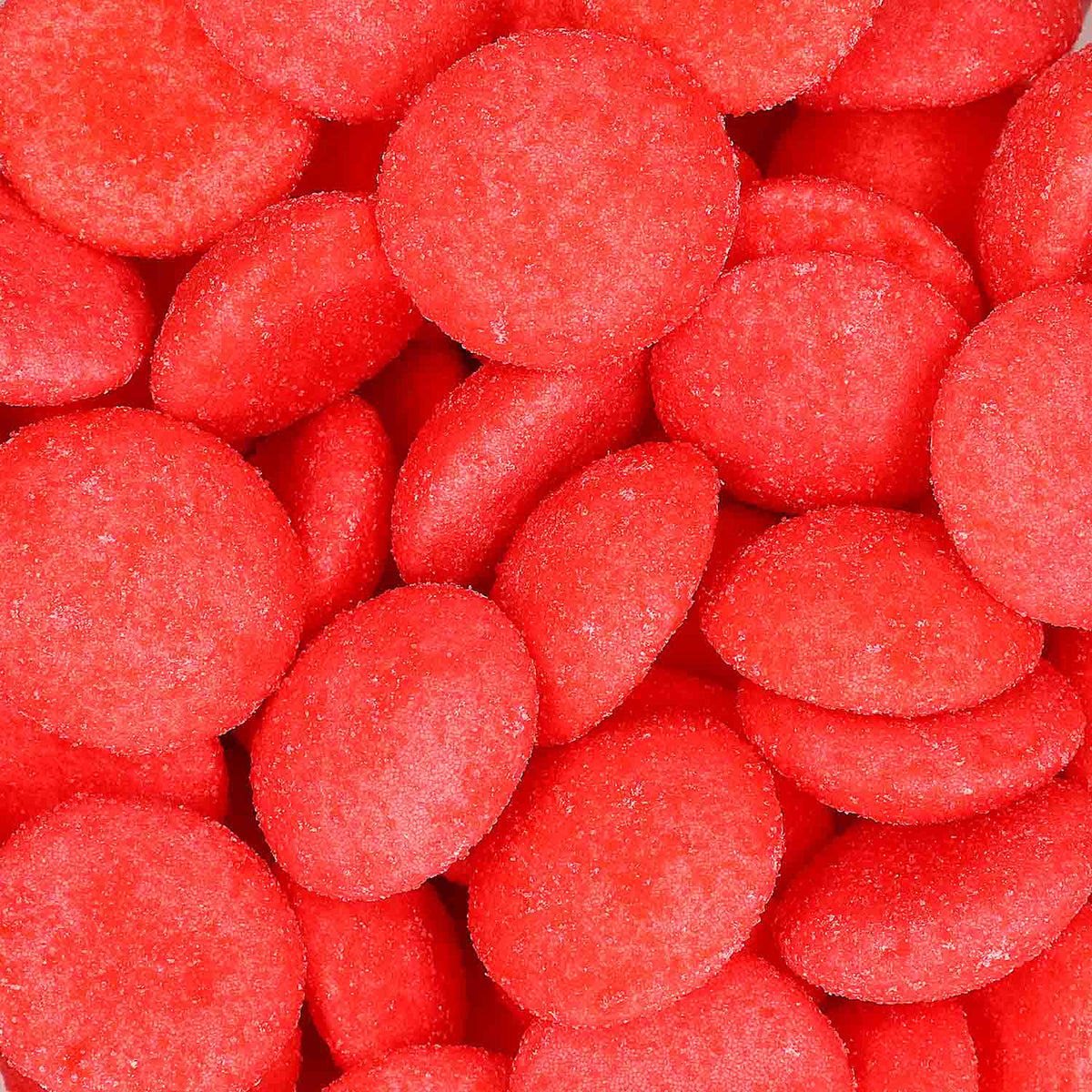 Haribo Primavera Erdbeeren Maxi Schaumzucker Snack Rot 1050g Dose – Detailansicht