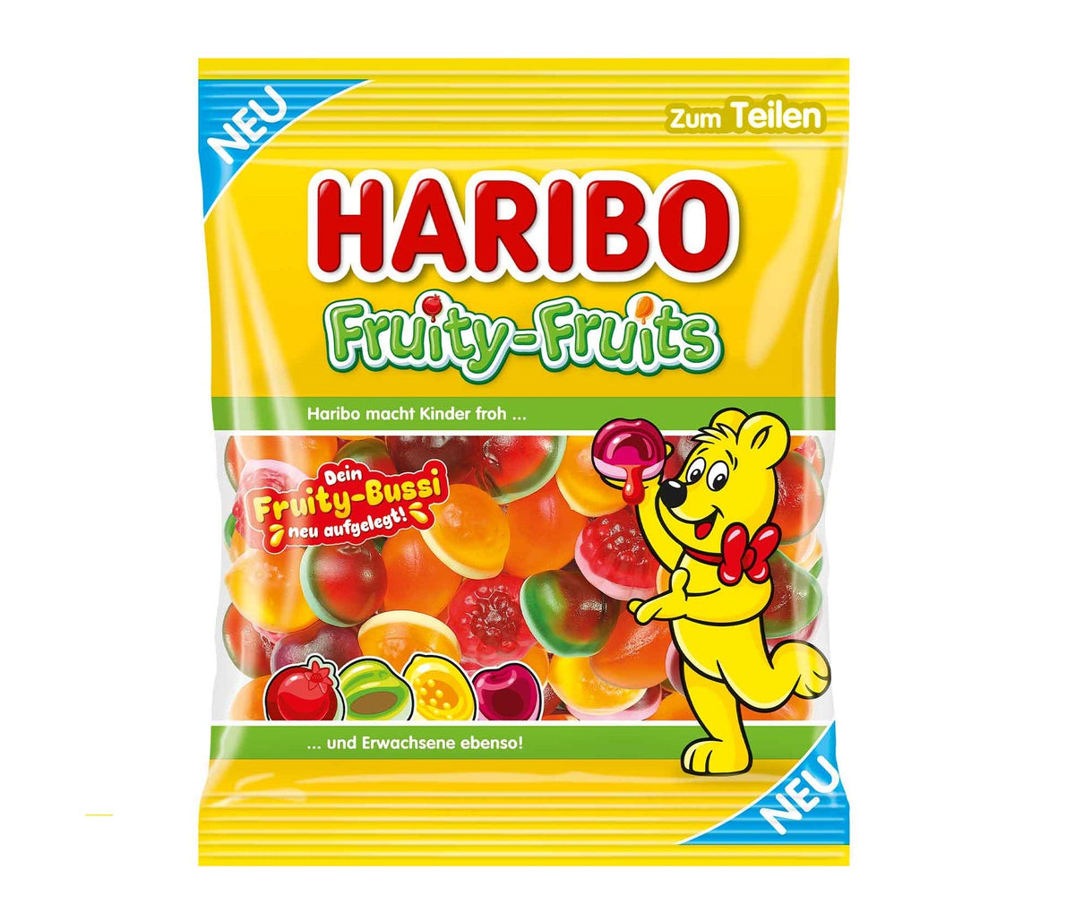 Haribo Fruity-Fruits Fruchtgummi 160g Packung für Fruchtliebhaber