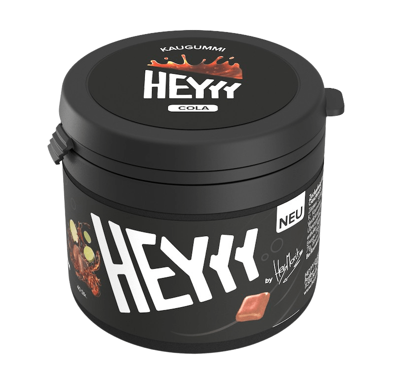Heyyy Kaugummi Cola grün 68g Dose