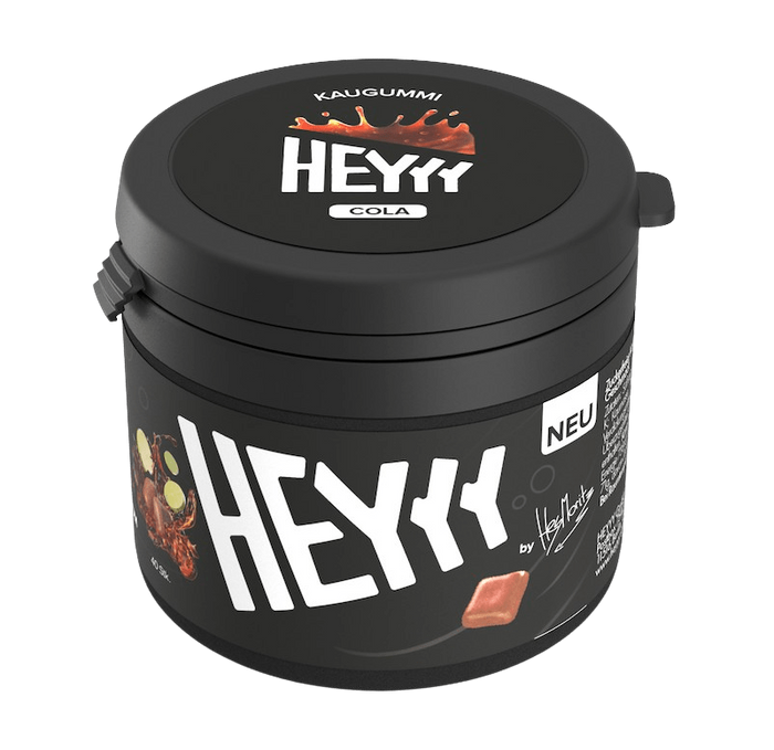 Heyyy Kaugummi Cola grün 68g Dose
