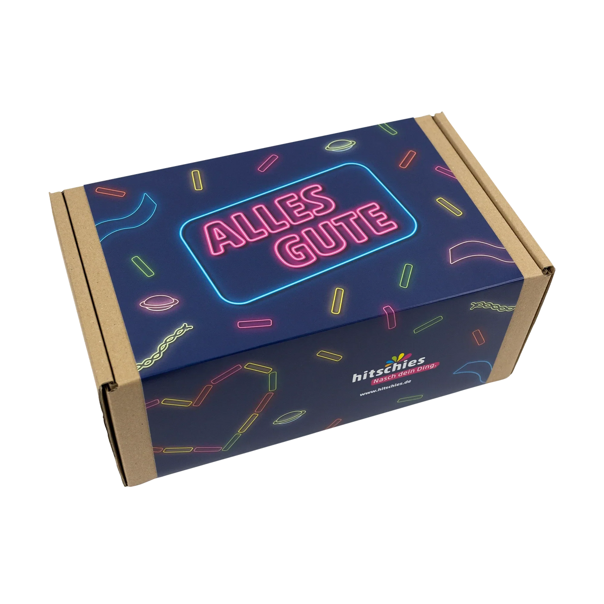 Hitschies Alles Gute Box Fruchtgummi Kaubonbons 1080g Geschenkbox – Anwendungsansicht