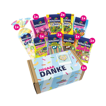 Hitschies Mega Danke Box Kaubonbon Mix 1080g Fruchtgummi Geschenkbox – Produktansicht