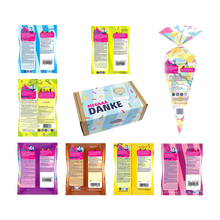 Hitschies Mega Danke Box Kaubonbon Mix 1080g Fruchtgummi Geschenkbox – Rückansicht