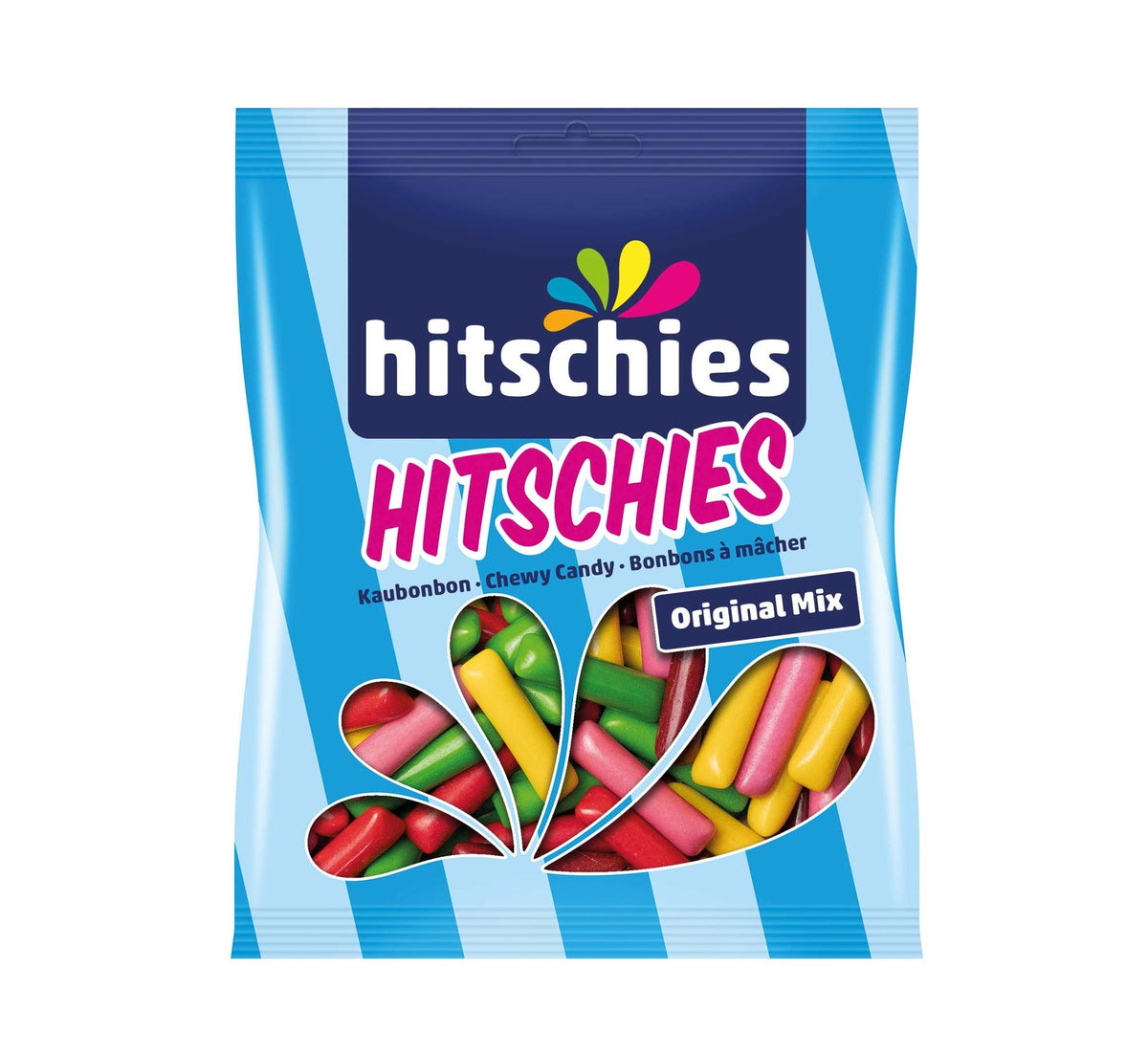 Hitschies Original Mix Frucht Lakritz Kaubonbons 150g – Produktansicht