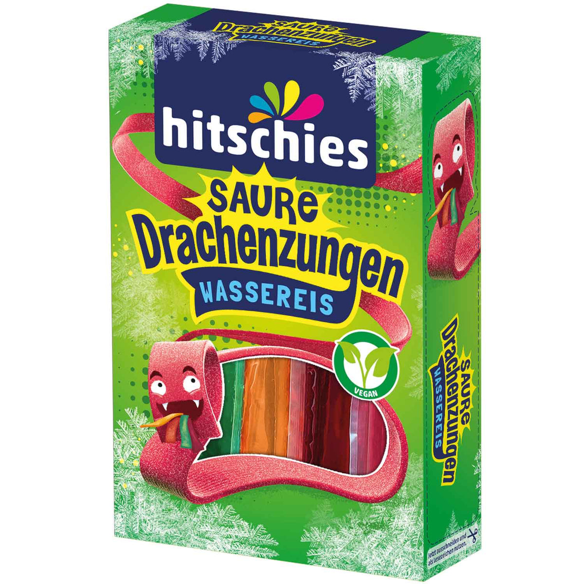 Hitschies Saure Drachenzungen Wassereis 10x40ml Fruchtgeschmack – Detailansicht