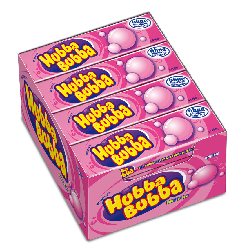 Hubba Bubba Fancy Fruit Kaugummi 5er Pack Tutti-Frutti Geschmack 21g – Detailansicht