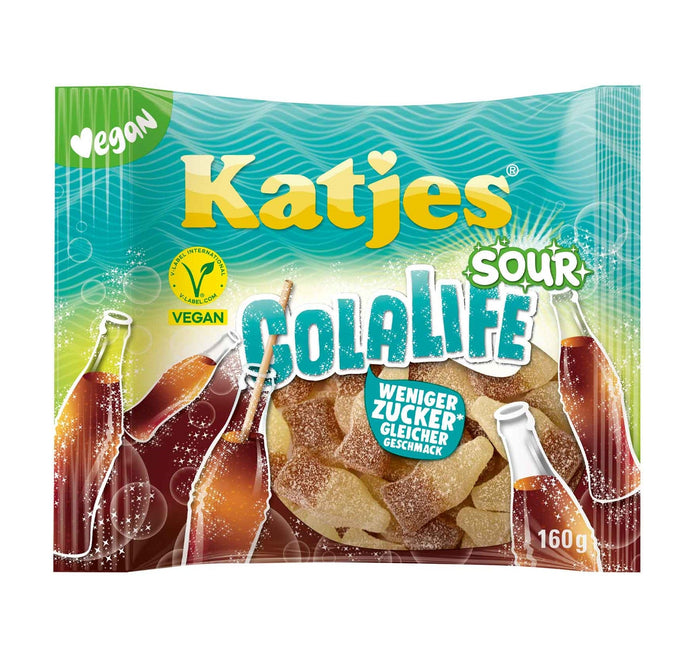 Katjes ColaLife Sour Fruchtgummi 160g mit saurer Zuckerschicht