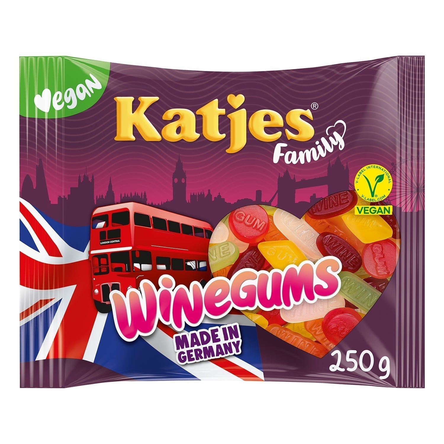 Katjes Family Winegums Vegane Fruchtgummis Orange 250g