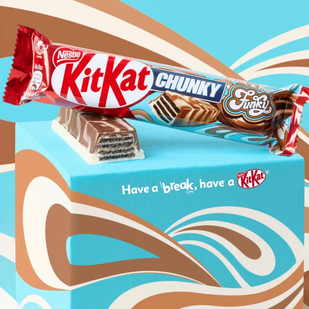 KitKat Chunky Funky Schokoriegel 24x40g – Detailansicht