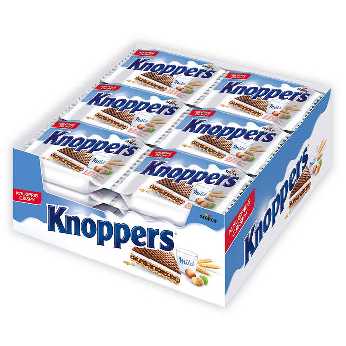 Knoppers 24er Waffelschnitten mit Milch- und Nougatcremefüllung – Produktansicht
