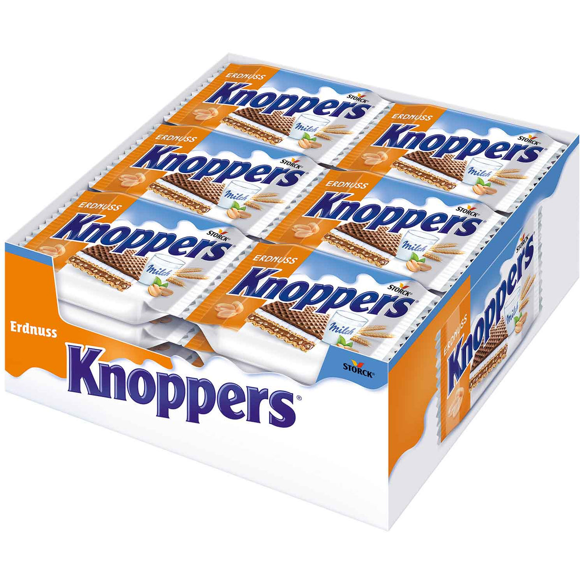 Knoppers 24er Erdnuss Waffelschnitte einzeln verpackt 600g
