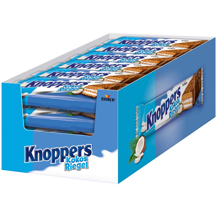 Knoppers Kokos Riegel mit Milchcreme und Kokos, 24 x 40 g Packung