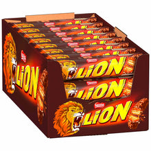 Lion Riegel 24x42g einzeln verpackt mit Karamell und Milchschokolade – Produktansicht
