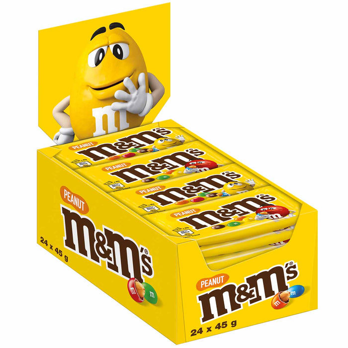 M&M´s M&M's Peanut Erdnuss-Schokolade Thekendisplay 24x45g – Produktansicht