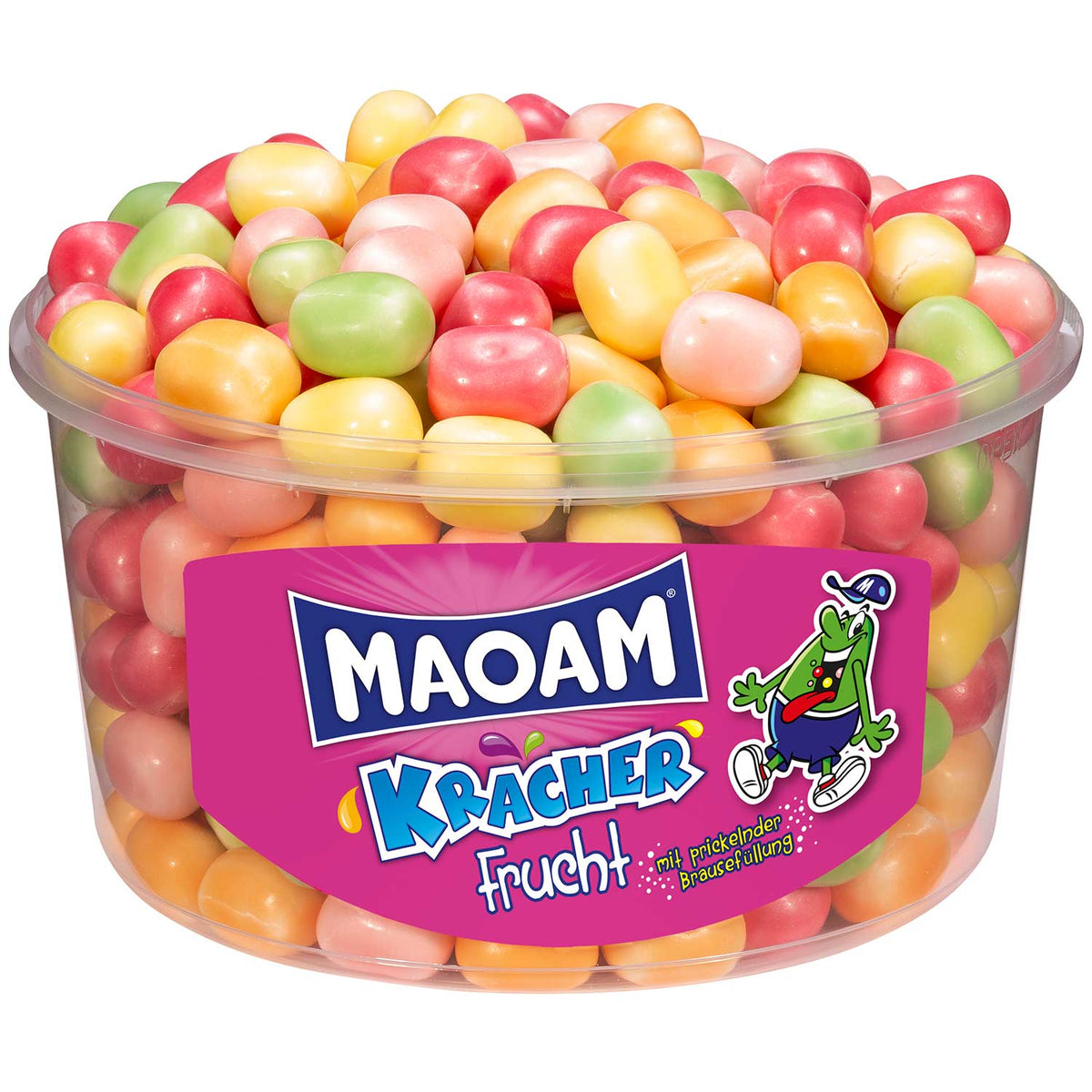 Maoam Kracher Frucht Kaubonbons 265 Stück mit Brausefüllung 1200g